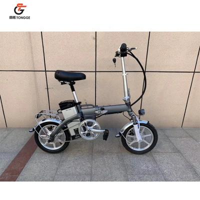 China Factory New Fashion OEM Aluminum Alloy Cheap Custom 50-60km TG-Q003 14 Inch Easy Carry Alloy Folding Electric Bike for sale