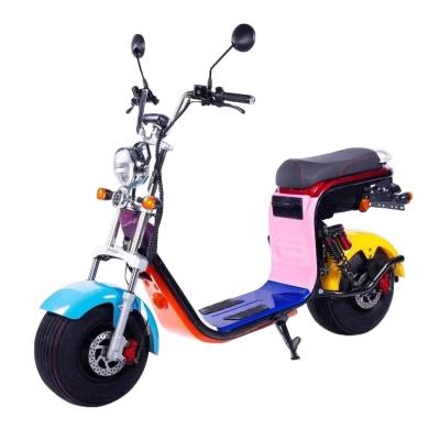 China EEC coc Harleyment citycoco 1500w steel electric scooter with fat bike tire 60V12AH for sale