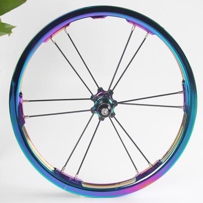 China ALLOY 14 inch double wall alloy vacuum coating kids balance bicycle wheels TG-W035 for sale