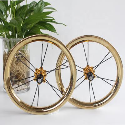 China 12 Inch TG-W034 Double Wall Alloy Gold-plating Children's ALLOY Balance Bicycle Wheel for sale