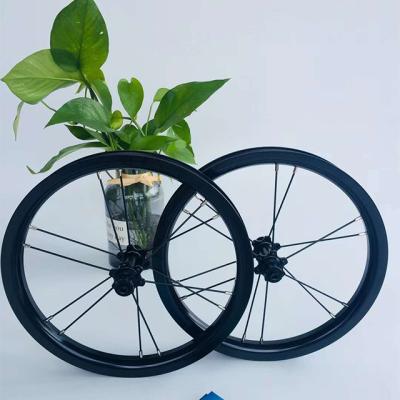 China ALLOY 14 Inch Black Double Wall TG-W021 Alloy High Polished Anodized Kids Balance Bicycle Wheel for sale