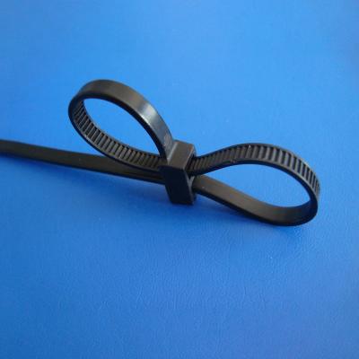 China Electrical Applications 380mm*4.6mm Double PA66 Nylon Flex Cuff Disposable Zip Ties Cable Tie for sale