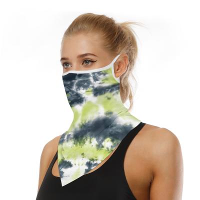 China 2021 Hot Sale Custom Facemask Earloop Half Face Logo Cover Tie Dye Neck Scarf Dustproof Fishing Hunting Bandana Neck Cuff for sale