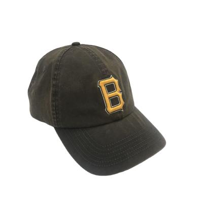 China Wholesale Custom Faux Suede JOINT Hat Coated Fabric Washed Baseball Caps Retro Embroidered Dad Hat for sale