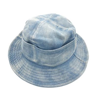 China Sunshading Designer Fashion Denim Womens Mens Fisherman's Blue Jeans Bucket Hats Unisex Cowboy Hat for sale