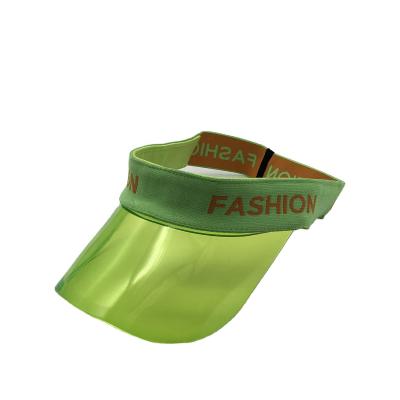 China Running Dry Fit Summer Sun Visor Sports Visor Sun Shade Plastic Sun Visor Cap With Elastic Band for sale