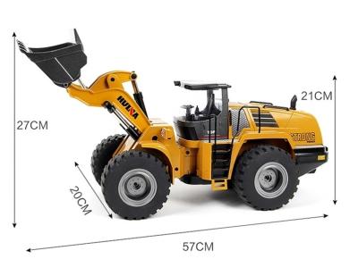 China Model 1583 HuiNa 583 Toys 10 Channel RC Metal Remote Control Bulldozer 1/14 for sale