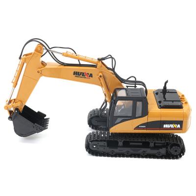 China 2.4G 1 /14 15 Channel HUINA Excavator rc construction toy remote control model trucks 1350 toys for sale