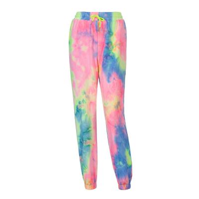 China Anti-pilling 2021ins Tie-Dye Casual Gradient Joggers Loose Pants High-waisted for sale