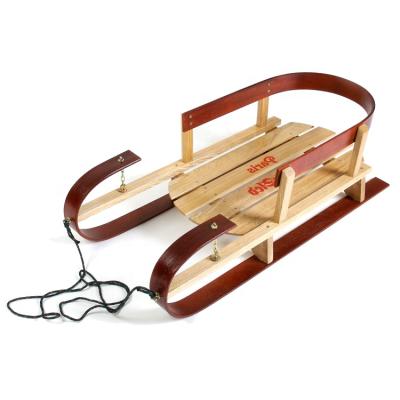 China Wooden Wooden Decoration Wooden Sleigh Christmas With Backrest for sale