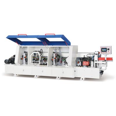 China Building material stores Hollyhy HY465 edgebanding edgebanding machine to produce particle board MDF HDF furniture 19m/min for sale