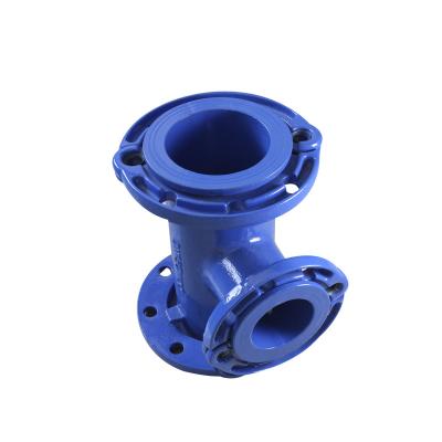 China ISO9001 Water System Ductile Iron Loosening Flanged Tee for sale