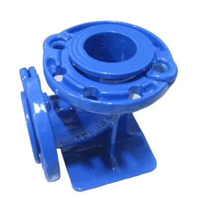 China Double Water System Ductile Iron Loosening Flanged Duckfoot Bend for sale