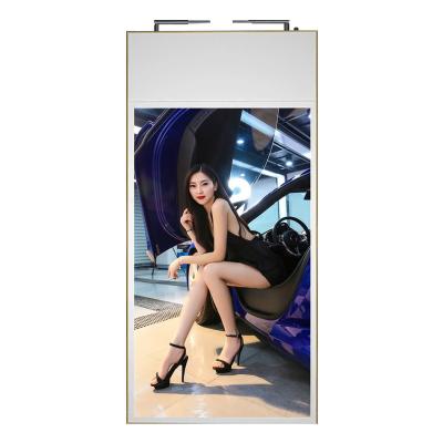 China Indoor Ultrathin 43 Inch Screen Double Side Hanging Advertising Display System Android LCD Screen Digital Signage for sale