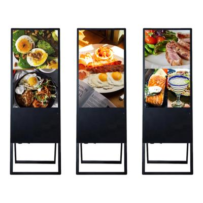 China 65 Inch High Brightness LCD Screen Indoor Outdoor Ultra Thin Advertising Player Digital Signage for sale