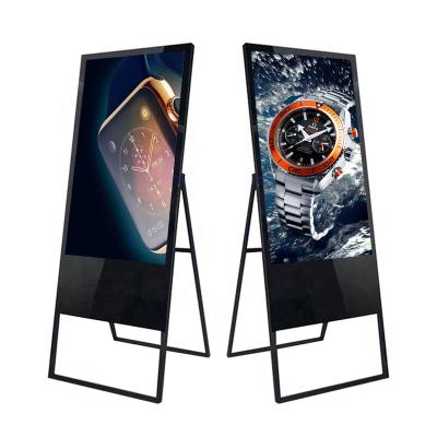 China 43 Inch Advertising Poster LCD Digital Signage SDK Floor Stand Stand Show Portable Display For Indoor Advertising for sale