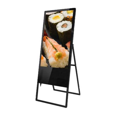 China 32 43 49 55 Inch Retail Store Floor Stand Advertisement Screen Display Indoor Portable LCD Advertising Digital Poster for sale