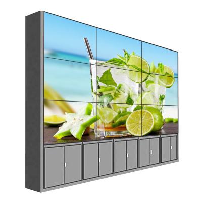 China Flat Splicing 49 55 65 Inch Outdoor Indoor 49 55 65 Inch LCD Screen 1080p 4k LCD Controller 3x3 Video Wall Display Lcd Video Wall interior for sale