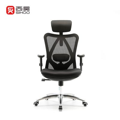 China (Size)Sihoo M18 High Mesh Black Executive Ergonomic Home Modern Adjustable Back Office Comfortable Chair With Headrest for sale