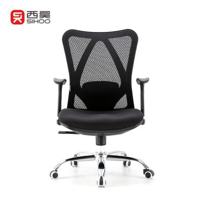 China Wholesale Hot Sale Modern Adjustable SIHOO M16 Black Middle Back Ergonomic Computer Desk (Height) Chairs For Adult for sale