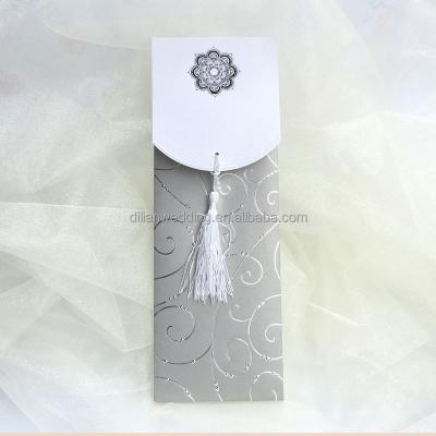 China China Silver Color Large Size Kerala Wedding Cards, Lahore Wedding Cards for sale