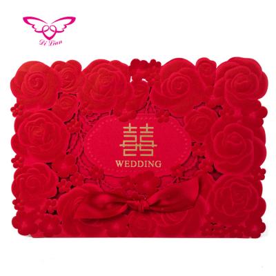 China Chinese China Imports Wholesale of Laser Cut Wedding Invitation Sleeves for sale