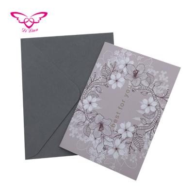 China Europe purple printing best for you greeting card for sale