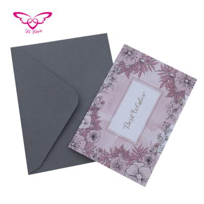 China Europe ready to ship 9 designs mix packaging 270pcs pink best wishes greeting card for sale