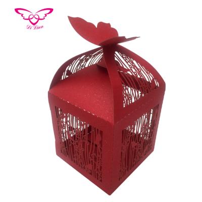 China Recyclable Happy Loving Birds Favor Box Wedding for sale