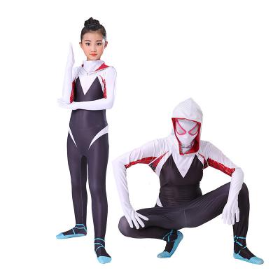 China High Quality Spider-man Woman's Gift Gwen Movie Cosplay cosplay costume for adult/kids 3D style for sale