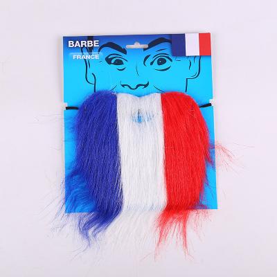 China 2022 Self Adhesive Gift Qatar World Cup Football Fans Fake Mustache for sale