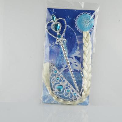 China Gift 3 pieces of Frozen Elsa Crown Tiara Elsa Wand for sale