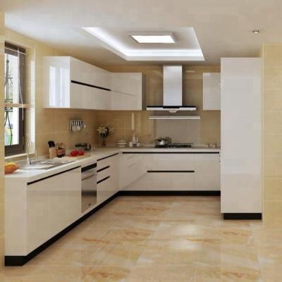 China Welbom CLASSIC Modern Full Lacquer Kitchen White Cabineit With Island for sale