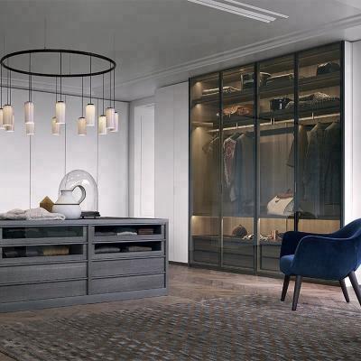 China Modern Luxury Wardrobe Welbom Lacquer Bedroom Furniture Chandelier Wardrobe Bedroom Cabinet for sale