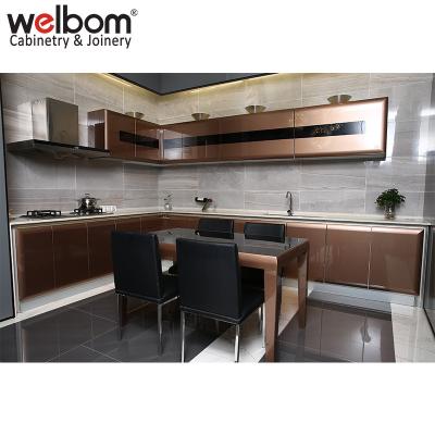 China Modern Modern Hangzhou Welbom Cocinas Modulares Cabinet Kitchen Design for sale