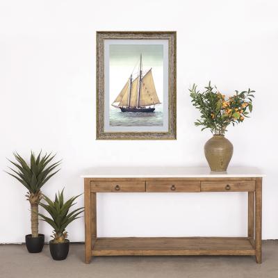 China 2019 solid wood dongbei pine wood reused beijing shop hotsale console table long for sale