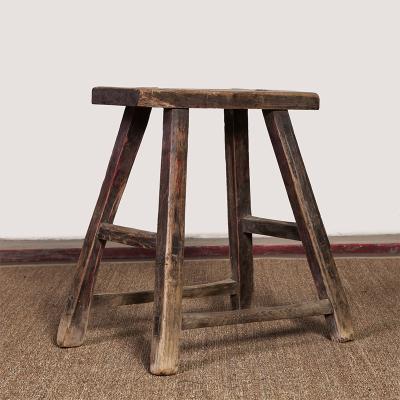 China stool home & Cheap Vintage Chinese Rustic Reclaimed Wooden Stool Beijing Antique Ottoman Furniture for sale