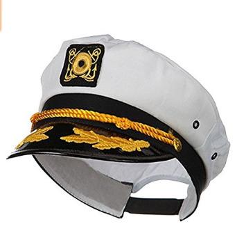 China Polyester Sailor Ship Yacht Boat Captain Hat Navy Marines Admiral Cap Hat for sale