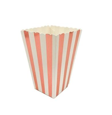 China Birthday Party Popcorn Box Colorful Chevron Bars Dot Gold Gift Box Party Wedding Pop Corn Kid Party Decoration Bags Loot for sale