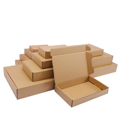 China Eco-Friendly Recyclable Custom Logo Mailing Packing Kraft Paper Box Corrugated Box For Skin Care Cosmetics Lipstick Clothes Gift for sale