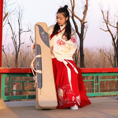 China Guqin guqin beginner's play level practice pure seven-string violin magic instrument guqin handmade bag for sale