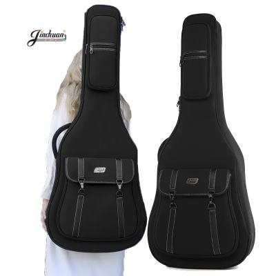 China Gitar/JINCHUAN Body Bass Acoustic Guitar Crossover Bag Laptop Bag Low Pocket Custom Bag for sale