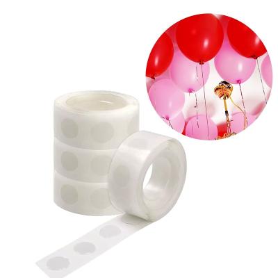 China 100pcs Waterproof Balloons Stick Adhesive Fixed Balloon Dot Super Sticky Point Double Sided Stick Tape for sale