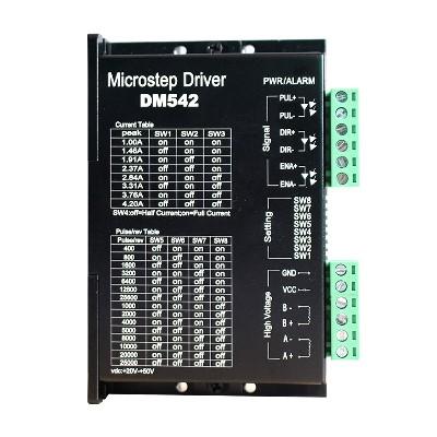 China Two Phase Stepper Motor New Arrival DM542 Integrated Circuit Stepper Motor Drive Board for sale