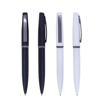 China 2017 good quality stationary metal ballpoint pen office&school white twist metal ballpoint pen with your logo for sale