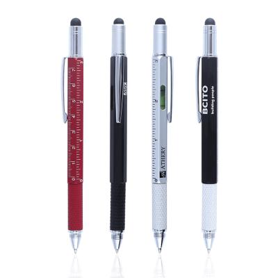 China Promotional Pen 5 in 1 Tool Pen Mechanical Touch Stylus Pen with TTX Screwdriver Metal Multifunctional Ballpoint Pen for sale