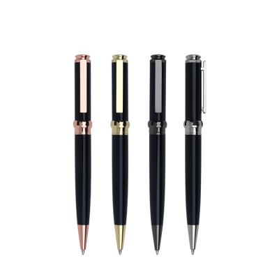 China office & School Pen 2019 Classic Style Black Color Gift Metal Ball Pen Luxury Ballpoint Pen for sale