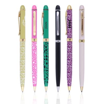 China From Germany brand dokumental & environmental ink customized full logo business gift metal pen printing engraved metal ball pen for sale