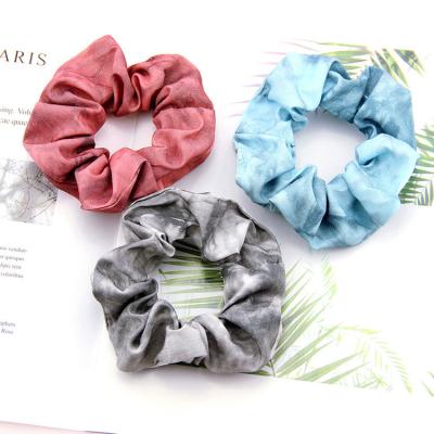 China Winter Fashion New Style Hot Sale Organic Cotton Scrunchies Simple Cheap Cloth Halloween Hair Scrunchies for sale