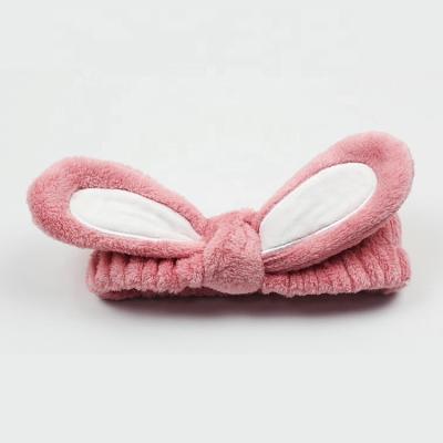 China Fashion Cute Winter Rabbit Ear Rabbit Ear Hair Rope Cartoon Scrunchies Cute Stereo Headband Girl Hair Accessories For Girls for sale